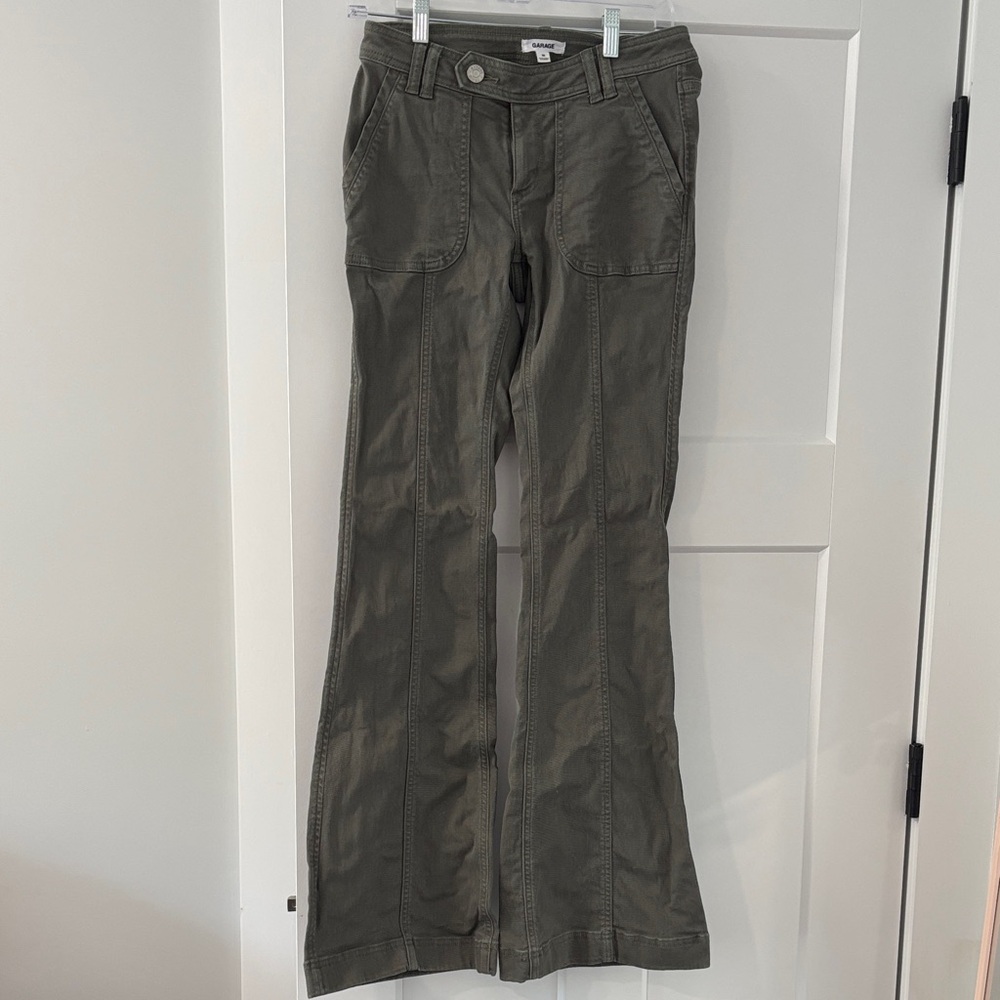 Garage Olive Boot Cut Pants